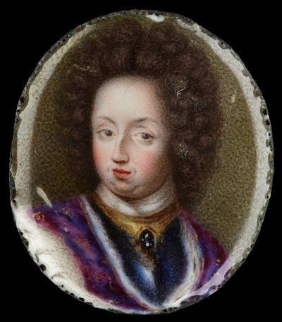 Miniature Portrait of Charles XI, King of Sweden 1660-1697 by Erik Utterhielm